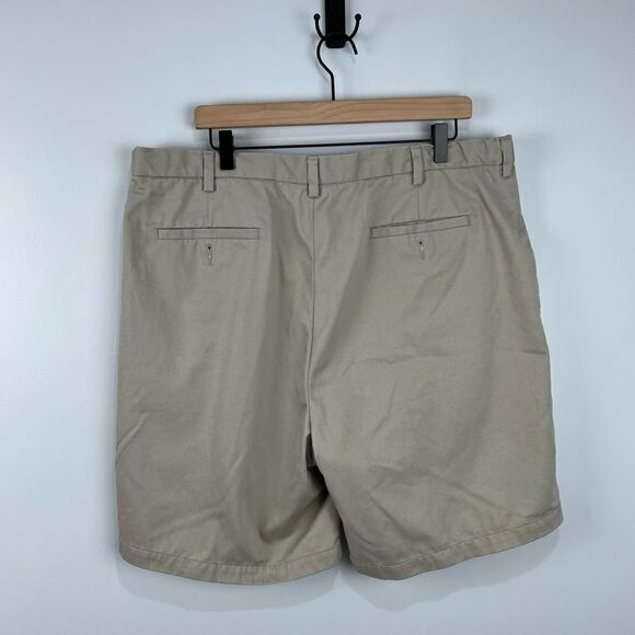 Men’s Haggar 100% Cotton Khaki Chino Shorts 40 - Picture 3 of 4